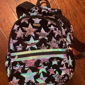 Justice sequin star backpack